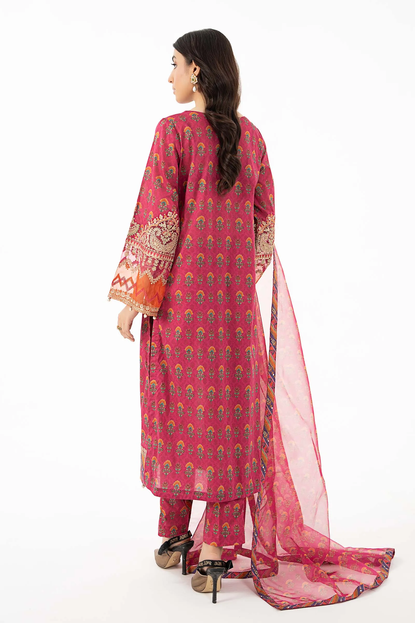3 Piece Printed Lawn Suit | DW-EF22-61R1