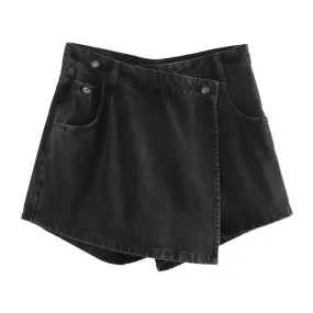 ASYMMETRIC WRAP STYLE SHORTS
