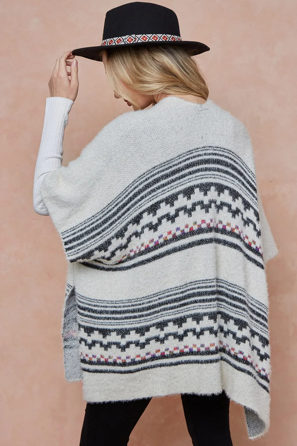 AZTEC OPEN FRONT CARDI
