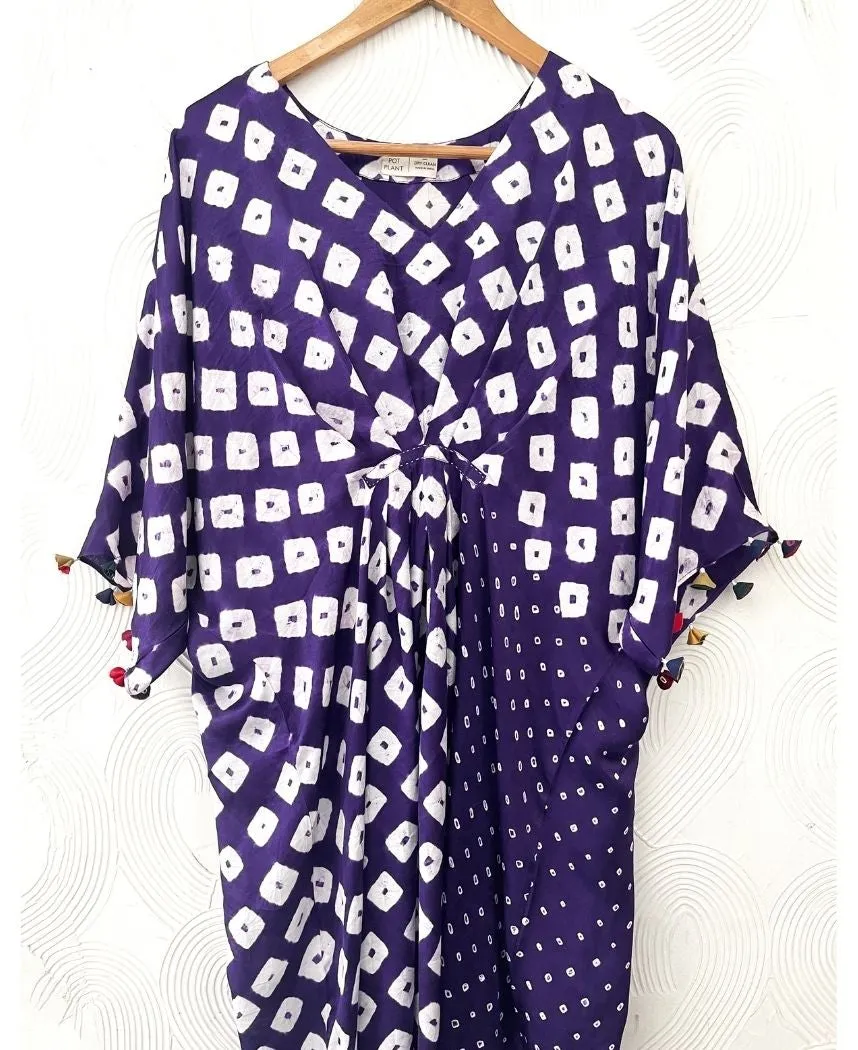 Bandhani Drape Kaftan