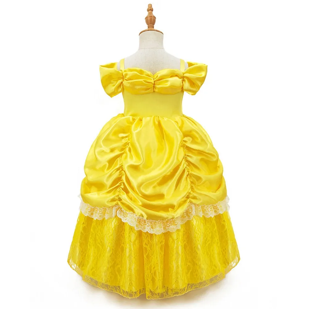 Belle Deluxe Princess Inspired Girls Dress Costume