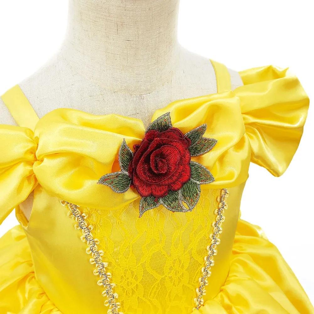 Belle Deluxe Princess Inspired Girls Dress Costume