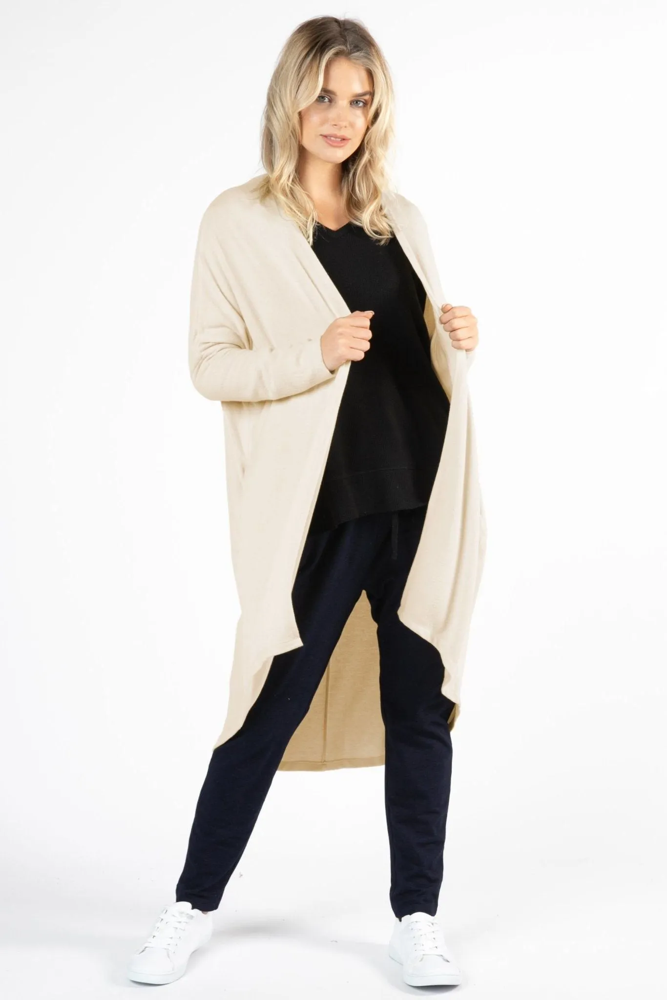 Betty Basics Harlow Cardigan in Oatmeal