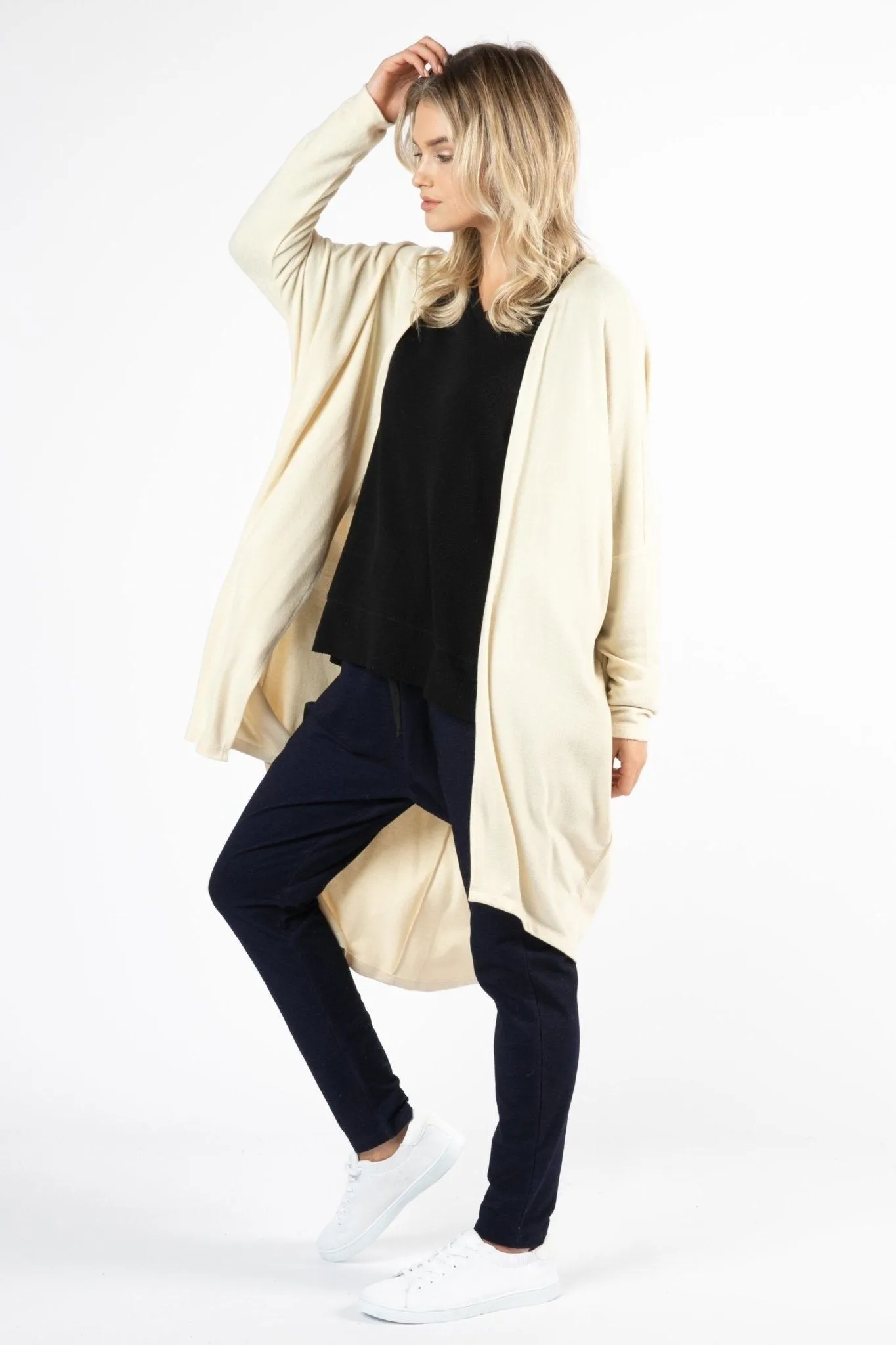Betty Basics Harlow Cardigan in Oatmeal