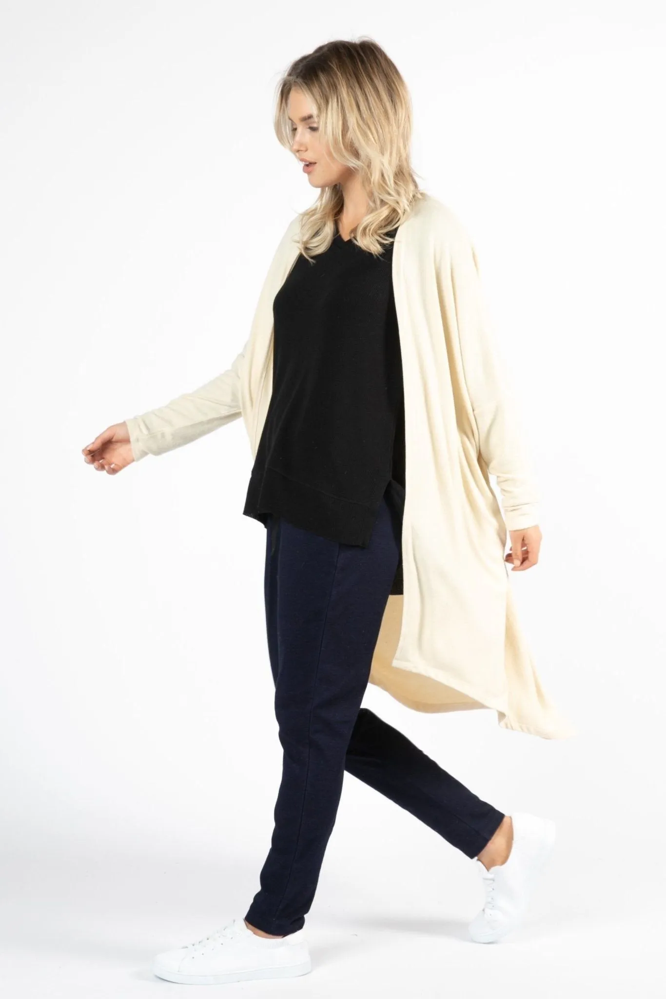 Betty Basics Harlow Cardigan in Oatmeal