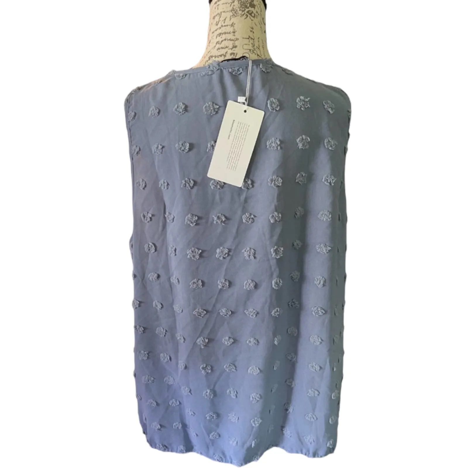 Bloomchic Blue V Neck Wrap Shirt Size 22-24