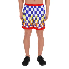 Blue Race Check Shorts