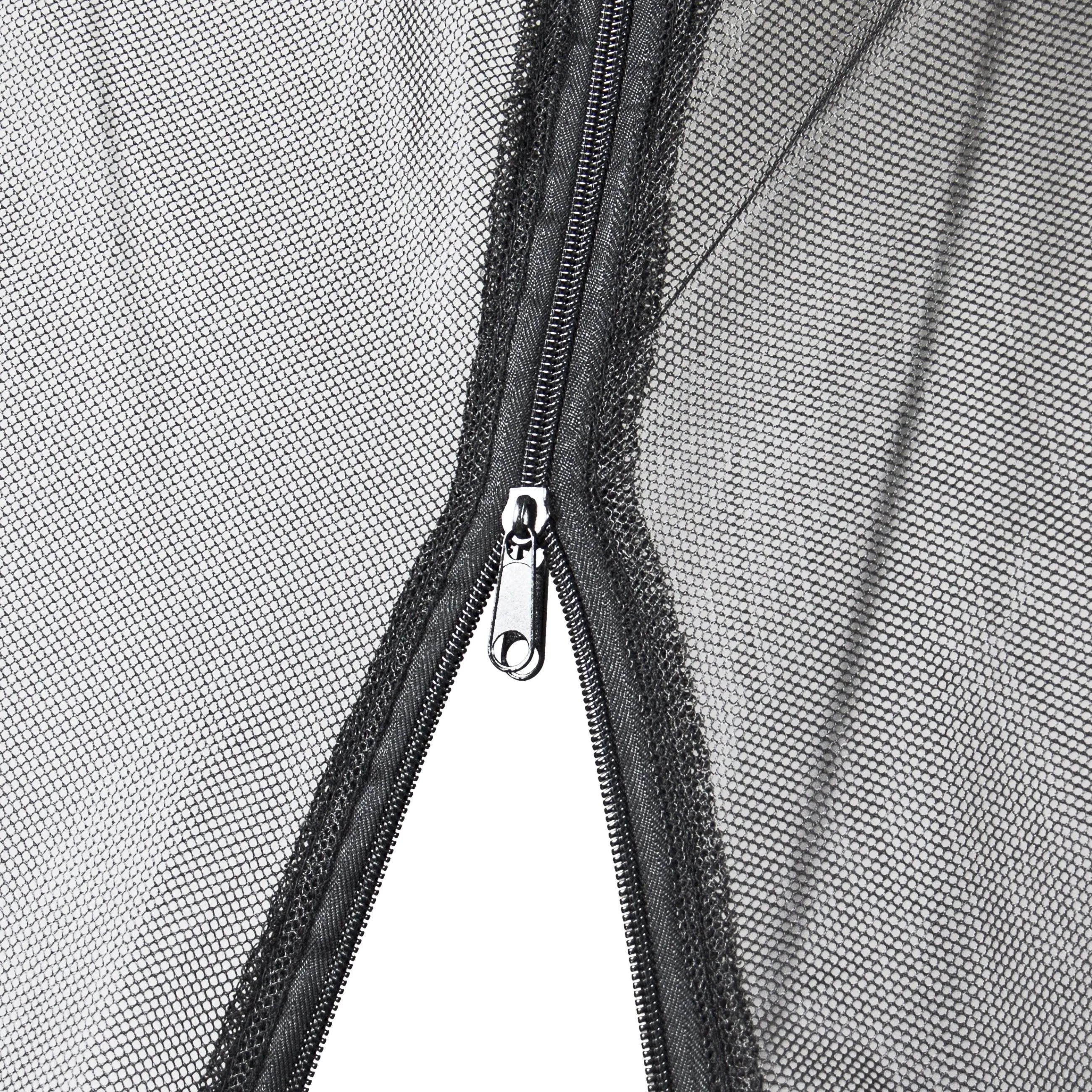 Bug Net Screen Accessory for 9ft Patio Umbrella w/ Zippered Door - Black