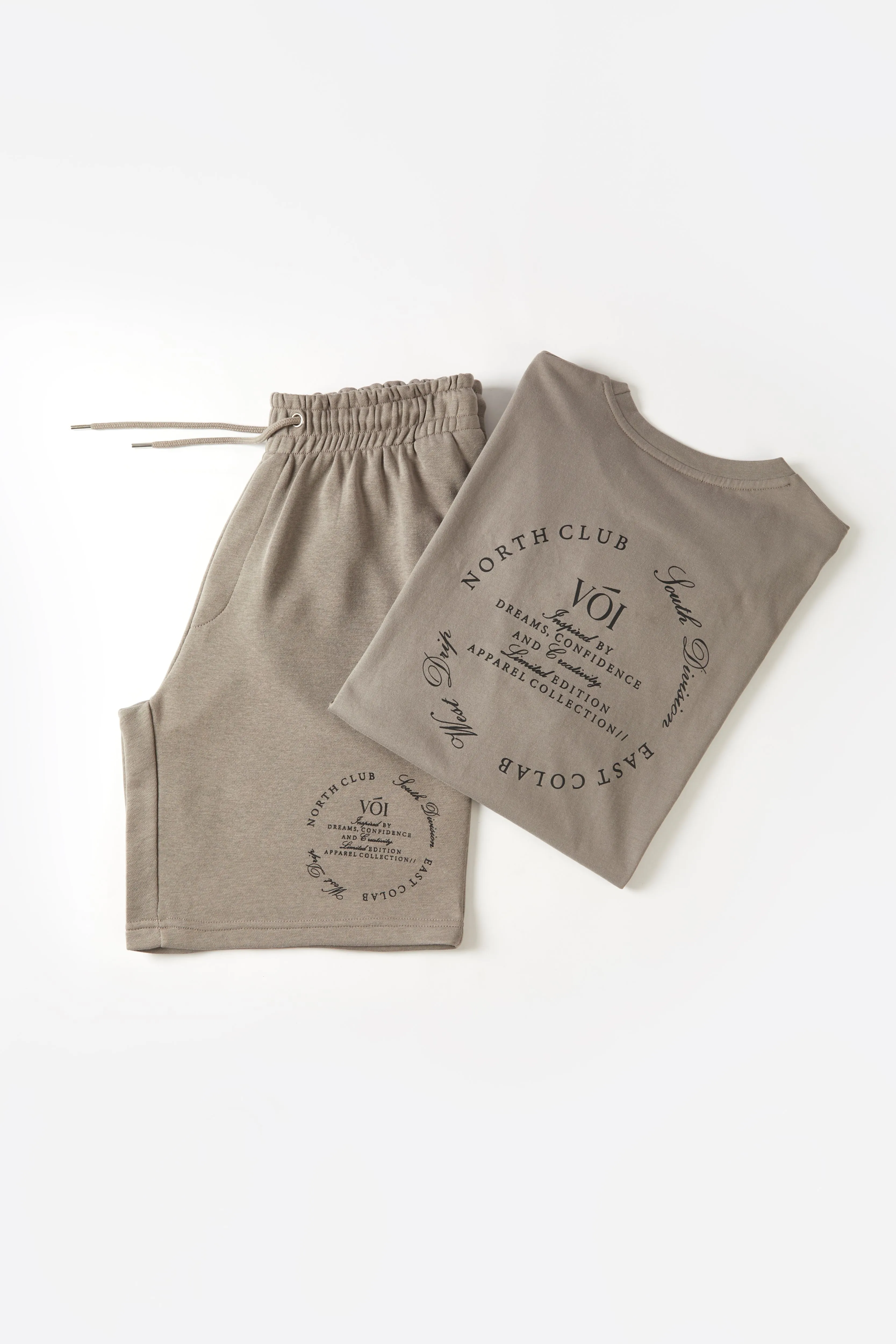 Camberwell T-Shirt & Shorts Set - Grey