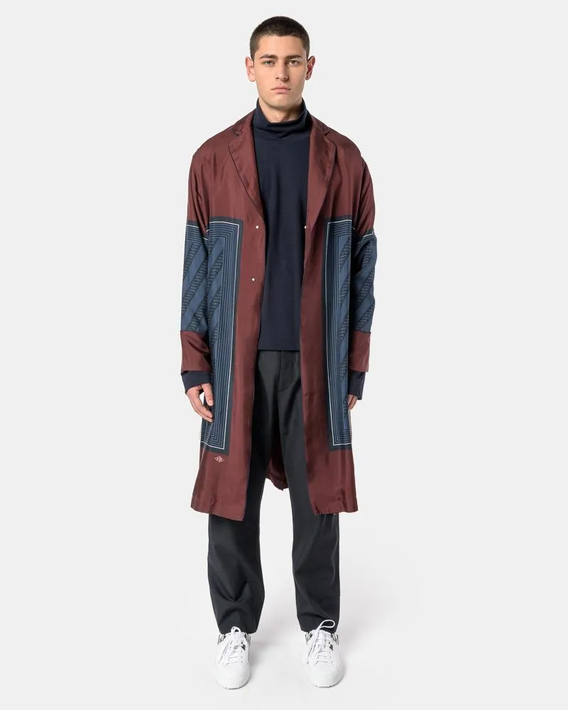 Carre Robe in Burgundy