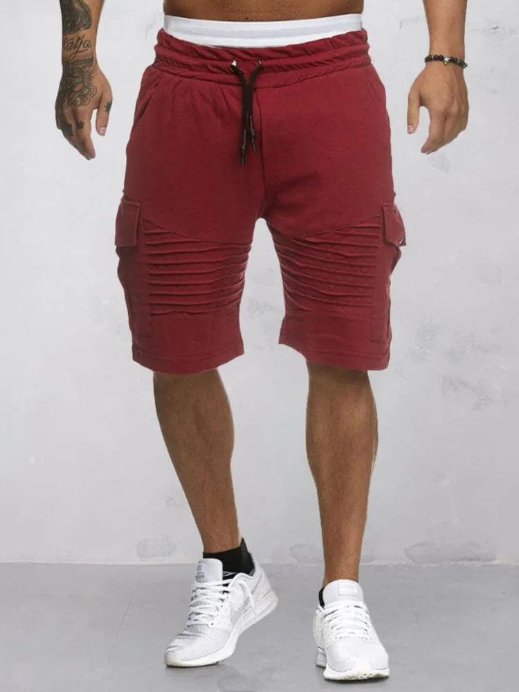 Casual Drawstring Cargo Shorts