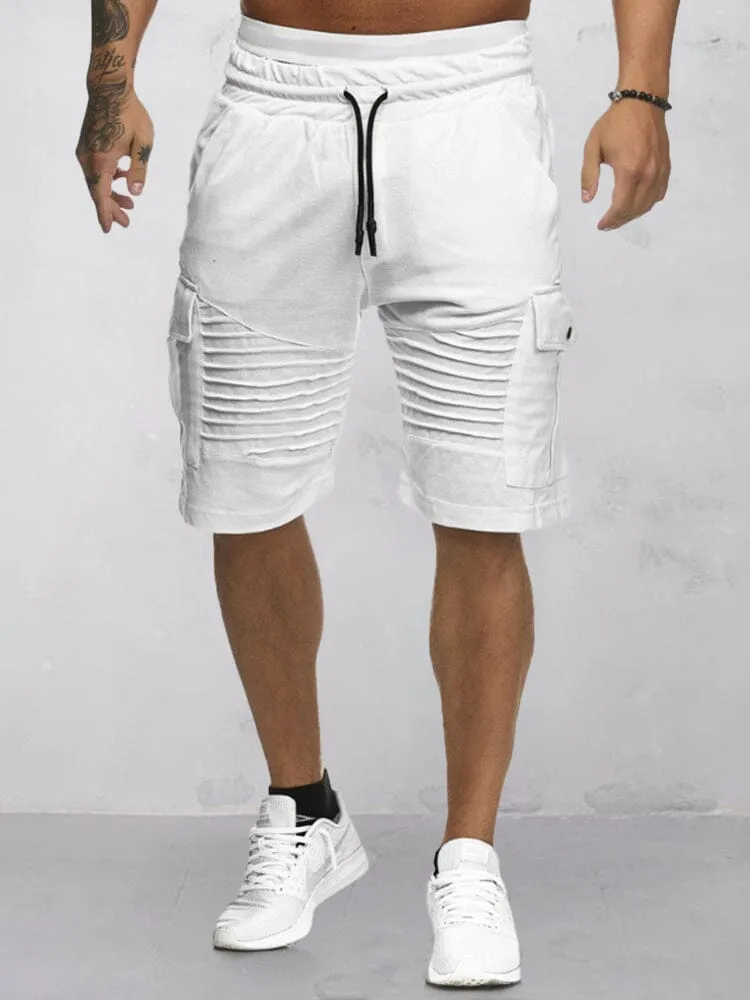 Casual Drawstring Cargo Shorts