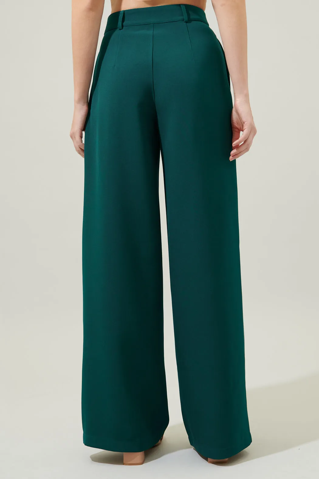 Chelsea Belted Wide Leg Trousers
