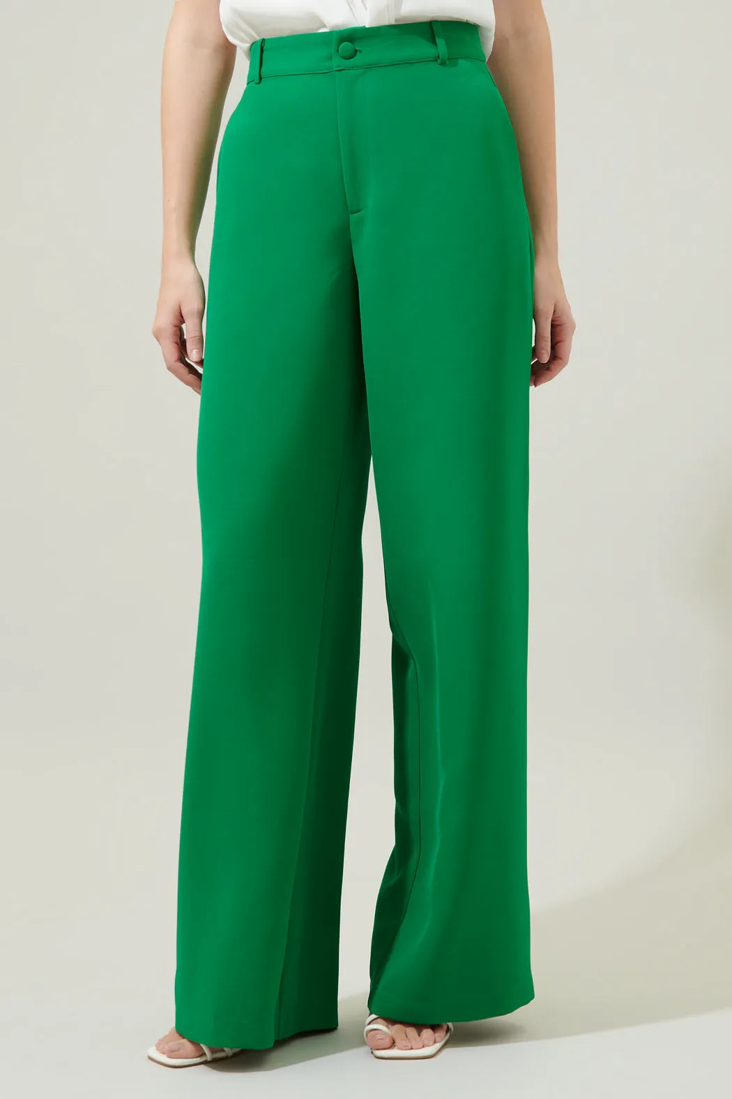 Chelsea Belted Wide Leg Trousers