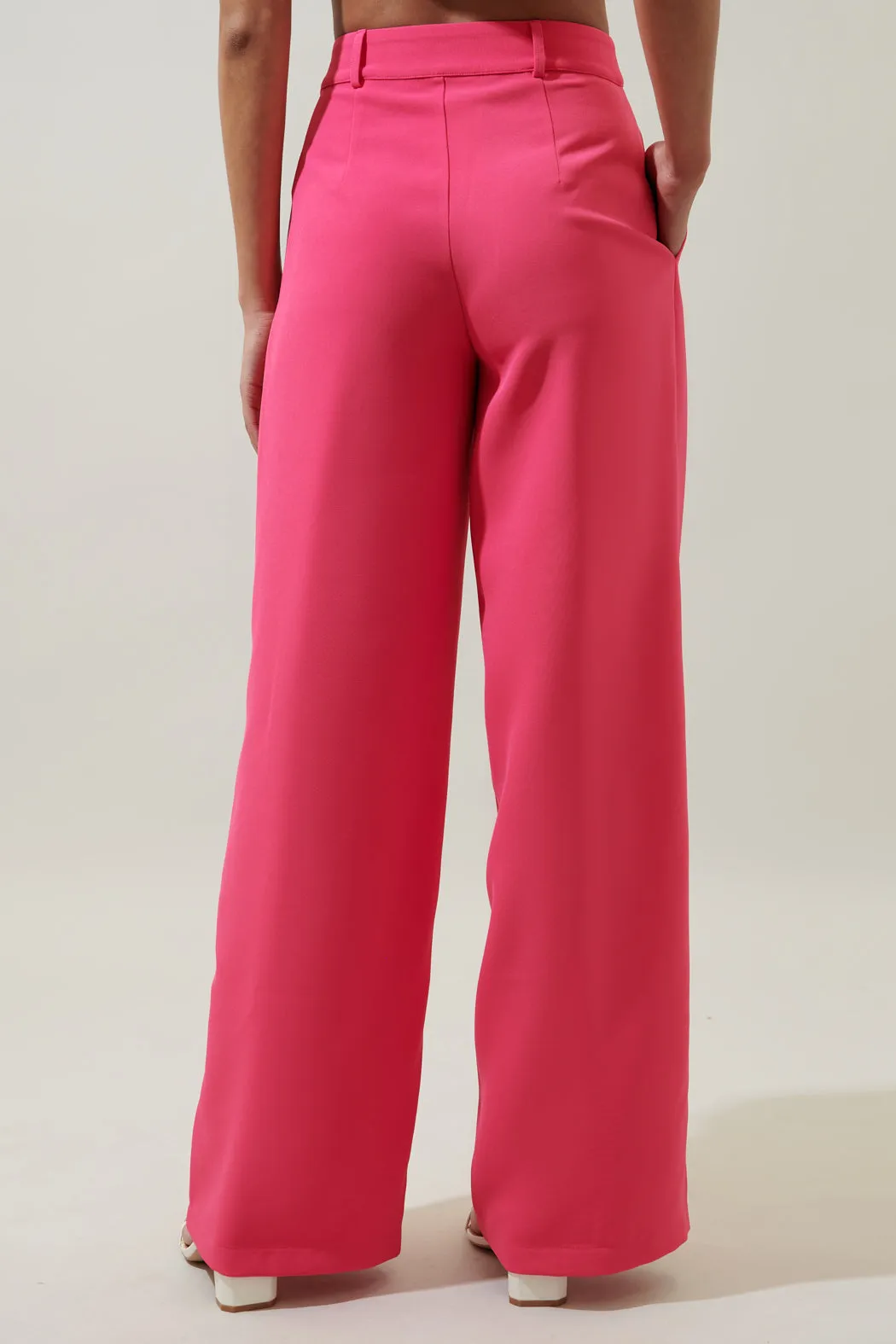 Chelsea Belted Wide Leg Trousers