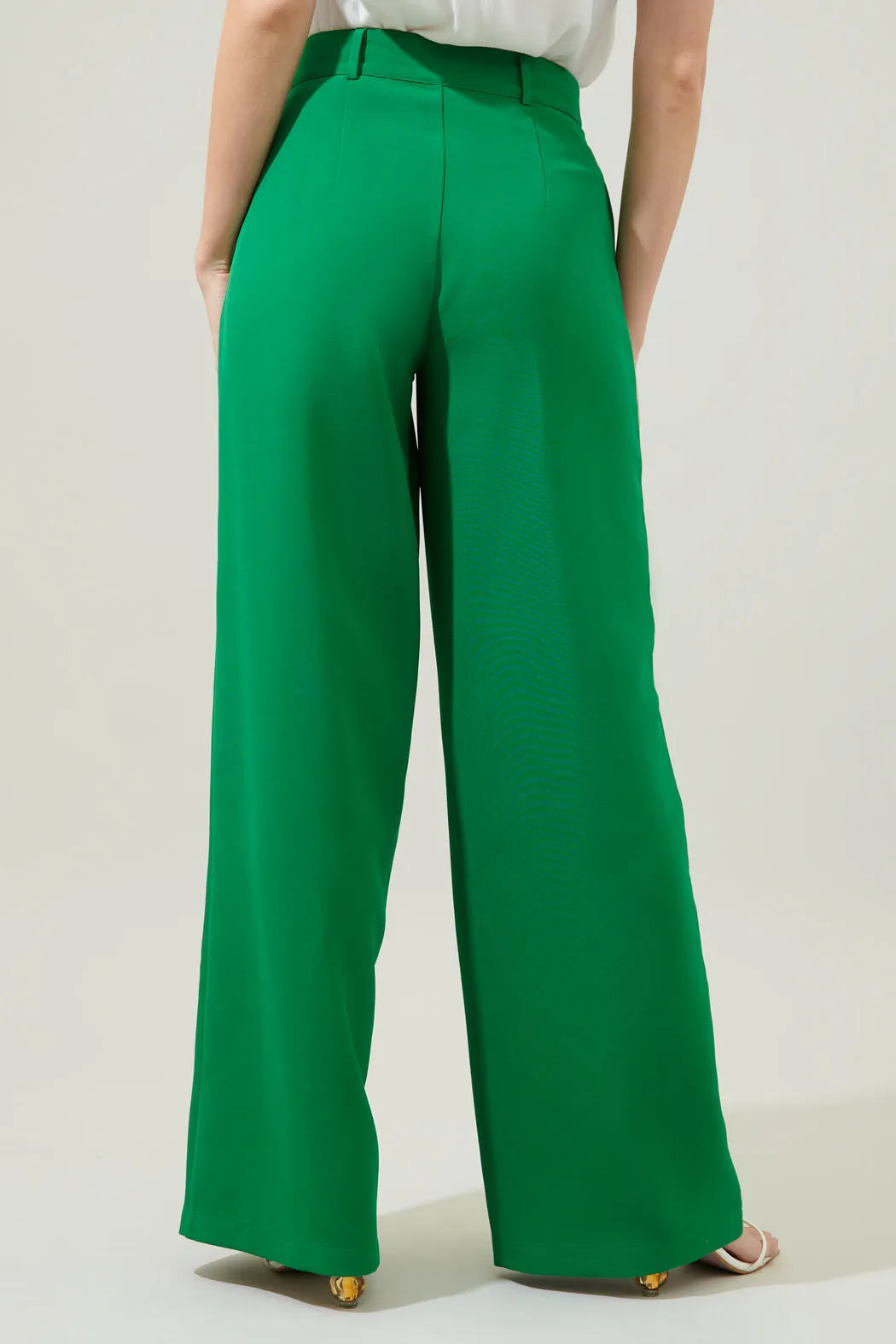 Chelsea Belted Wide Leg Trousers