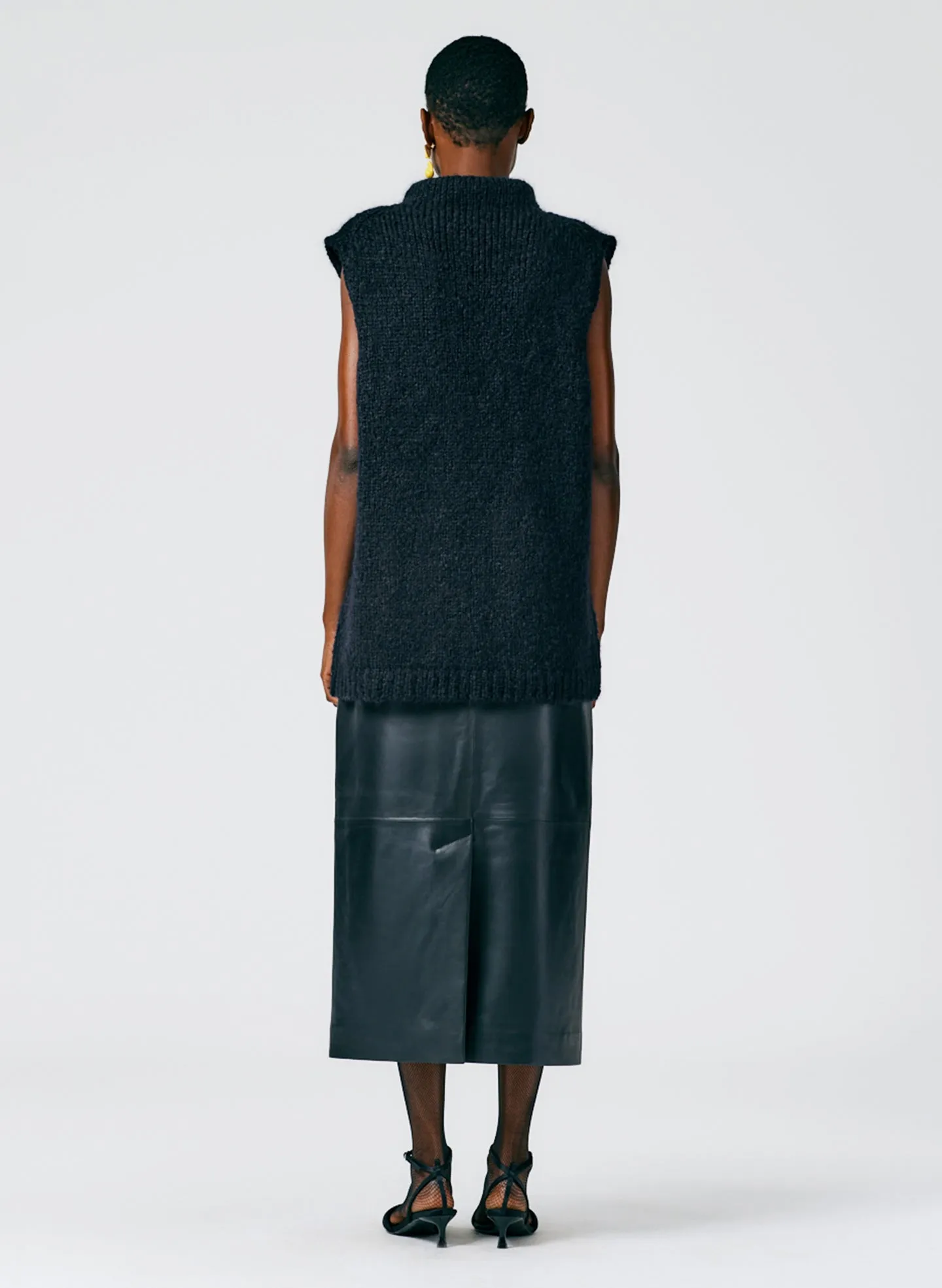 Claude Mohair Cocoon Funnelneck Vest