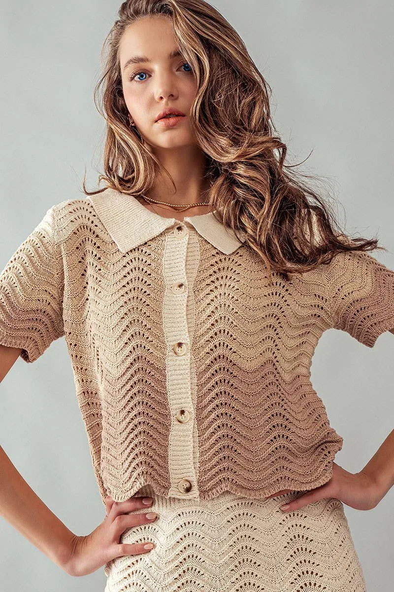 Coco Crochet Knit Sweater