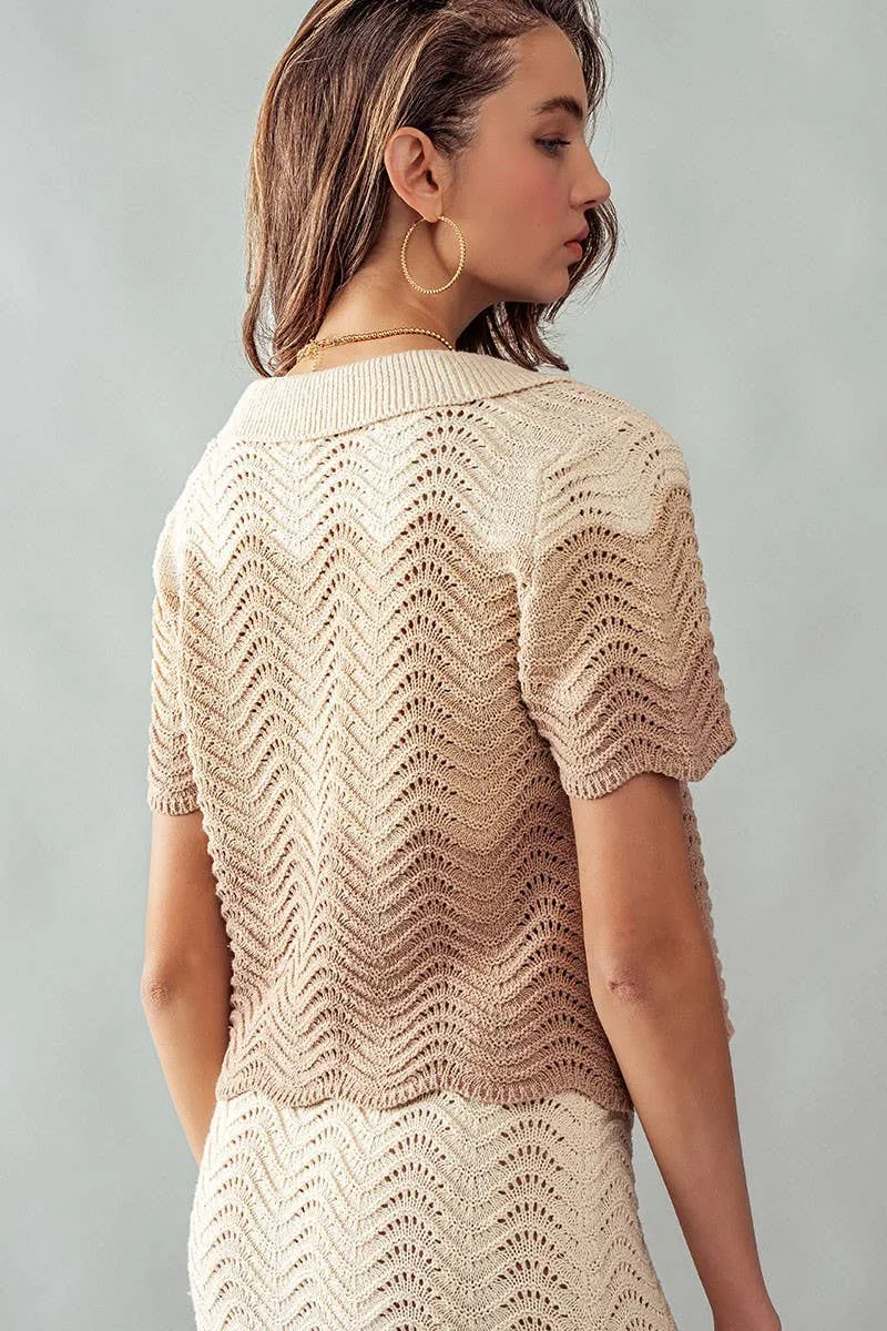 Coco Crochet Knit Sweater