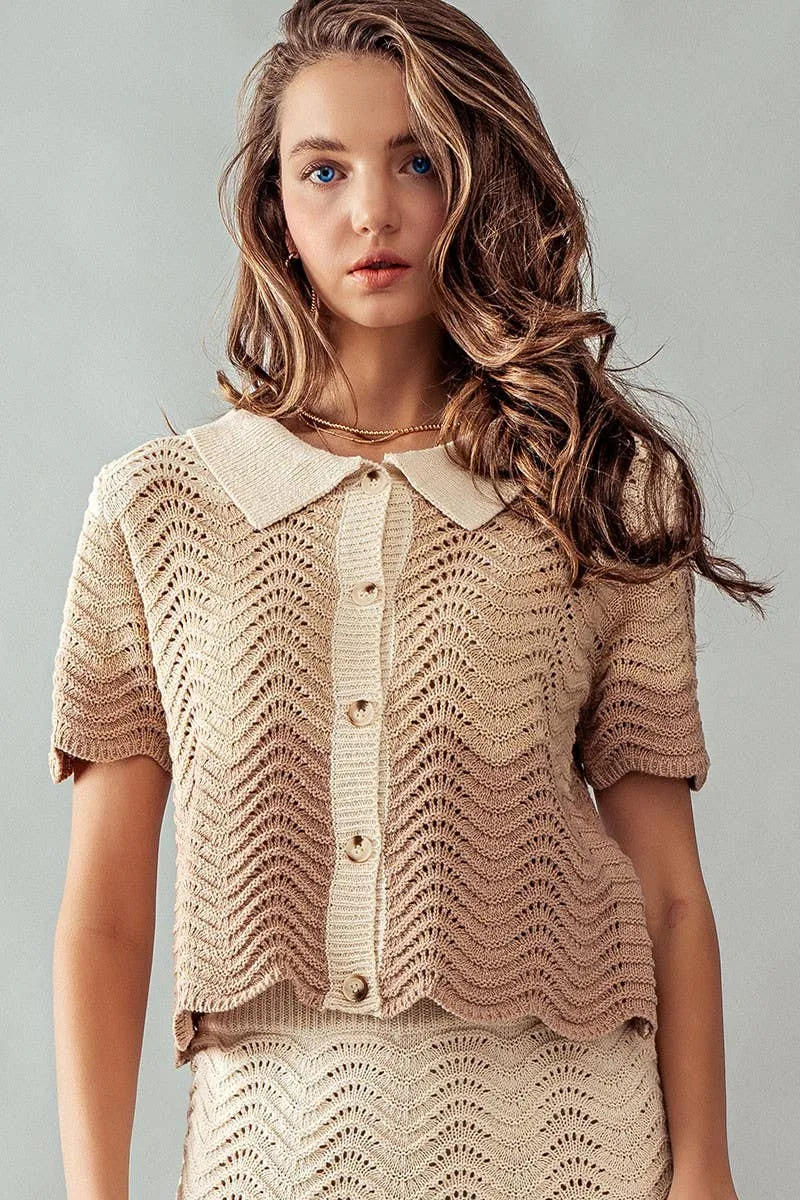Coco Crochet Knit Sweater