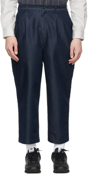Comme des GarÃ§ons Homme Indigo Denim Garment-Treated Trousers