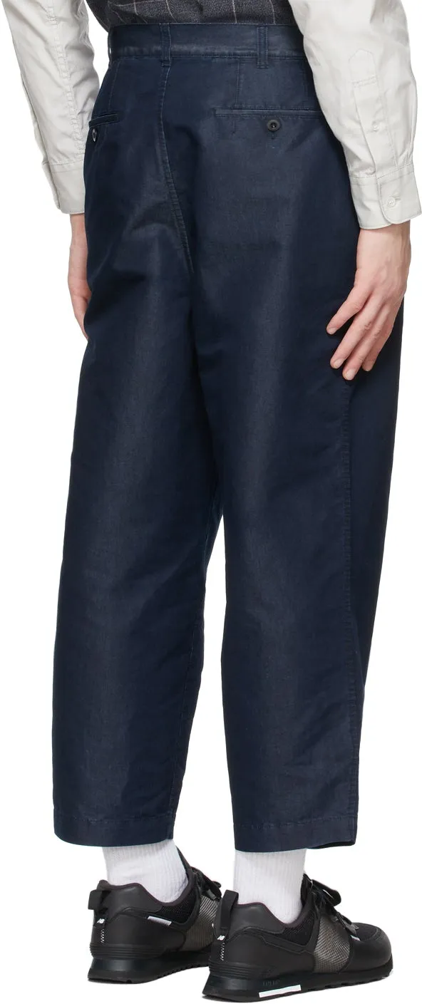 Comme des GarÃ§ons Homme Indigo Denim Garment-Treated Trousers