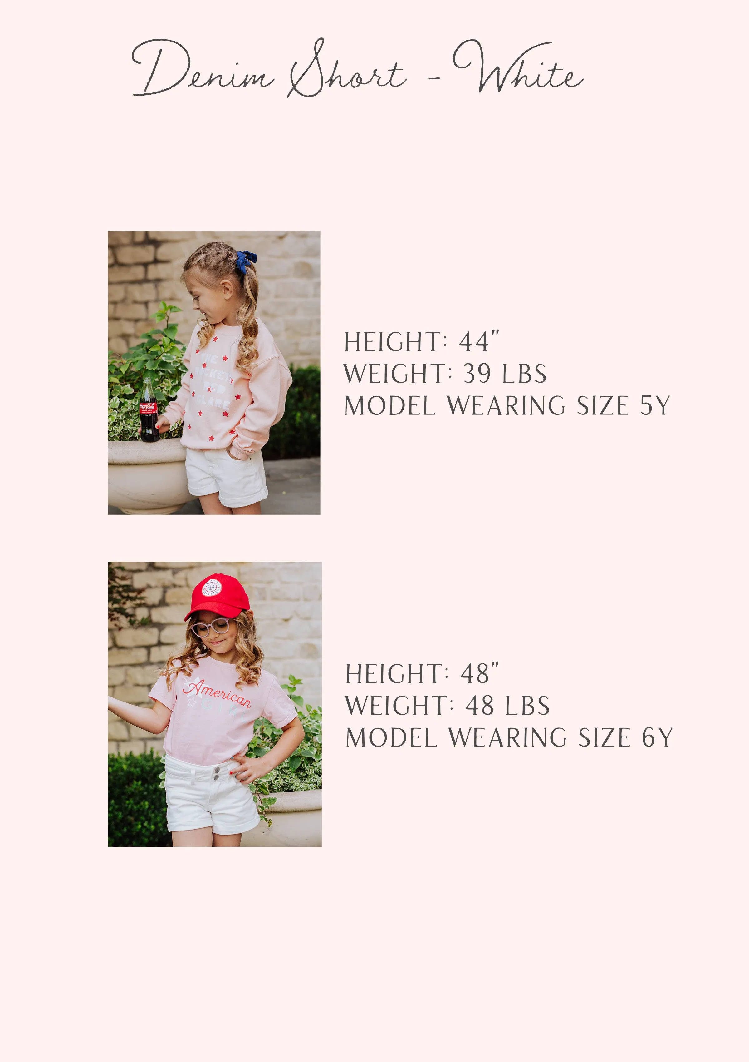 Denim Shorts - White