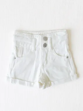 Denim Shorts - White
