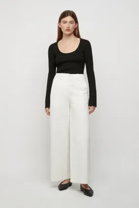 DITA TWISTED SEAM TROUSERS | WHITE
