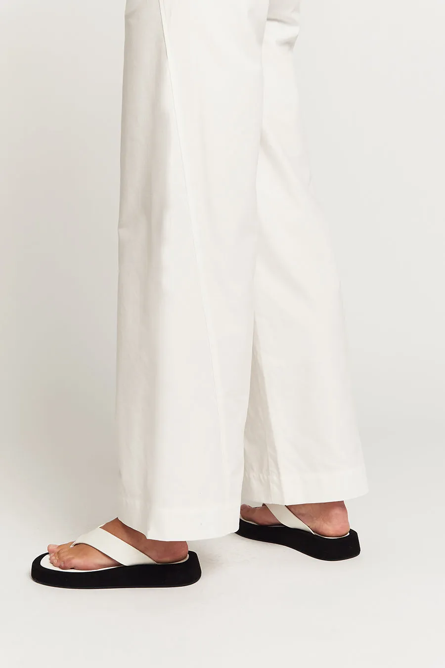 DITA TWISTED SEAM TROUSERS | WHITE