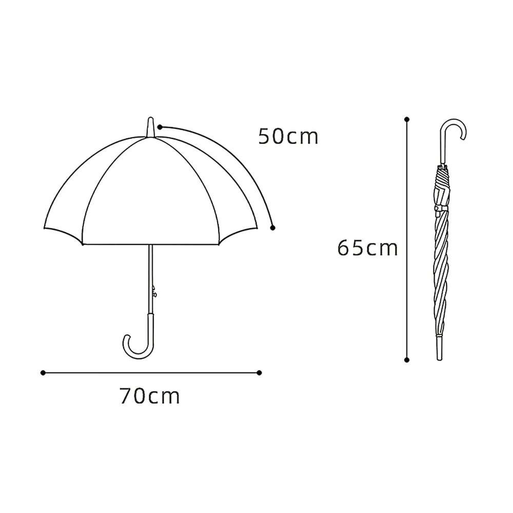 Dome style, Mr.Bowtie Bunny Transparent Green Umbrella for Kids
