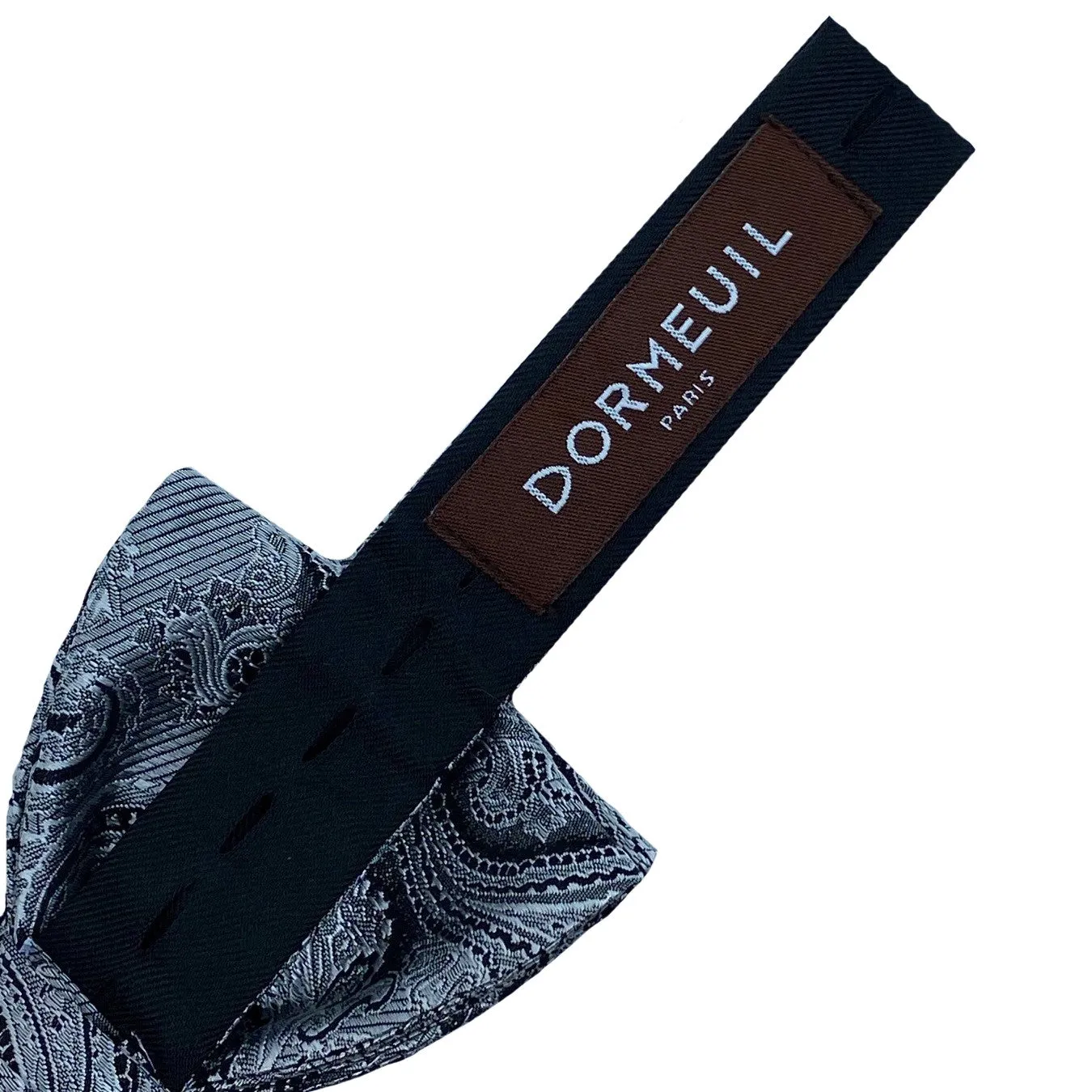 Dormeuil Silver Paisley Bow Tie