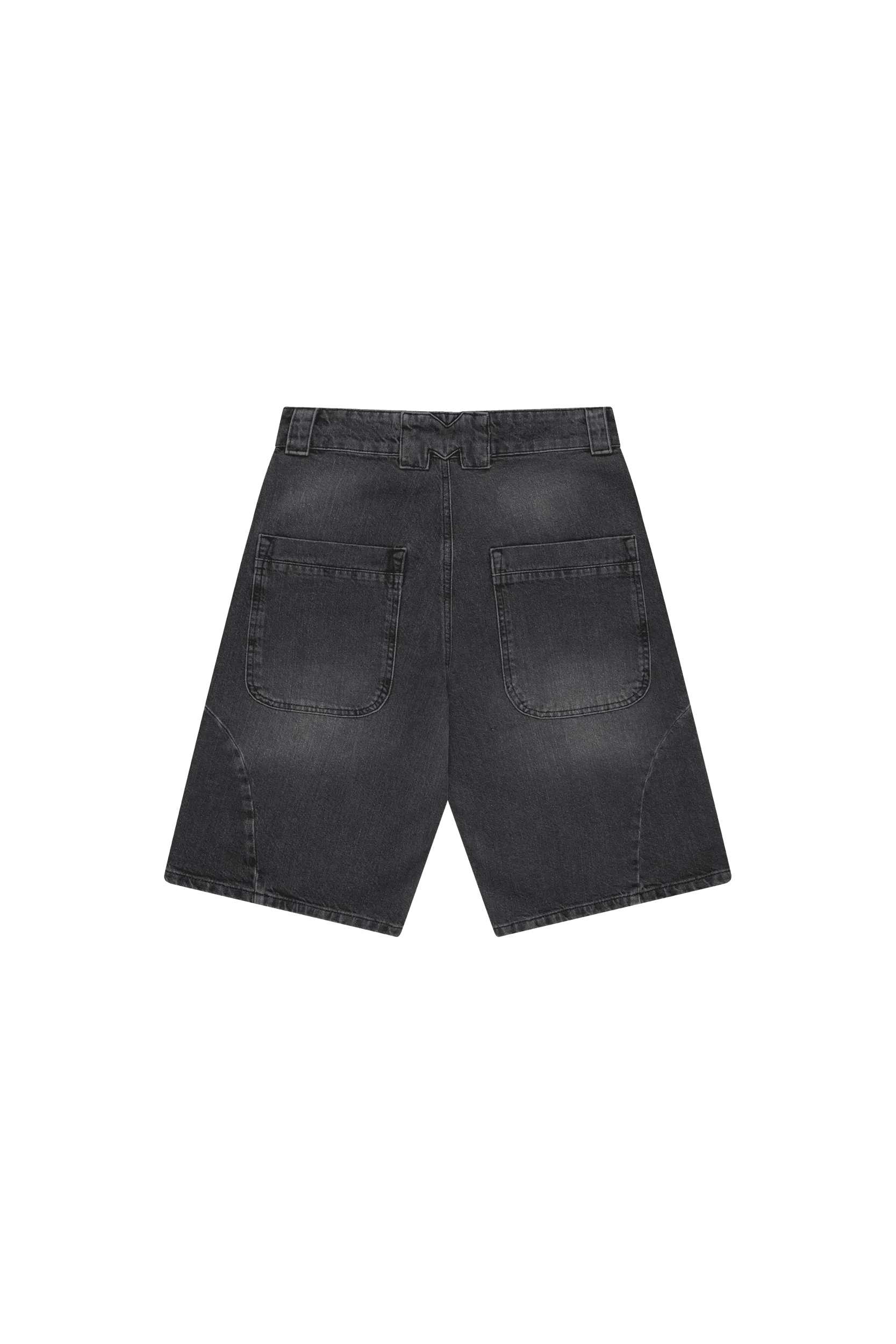DOUBLE STITCH JORTS BLACK WASHED