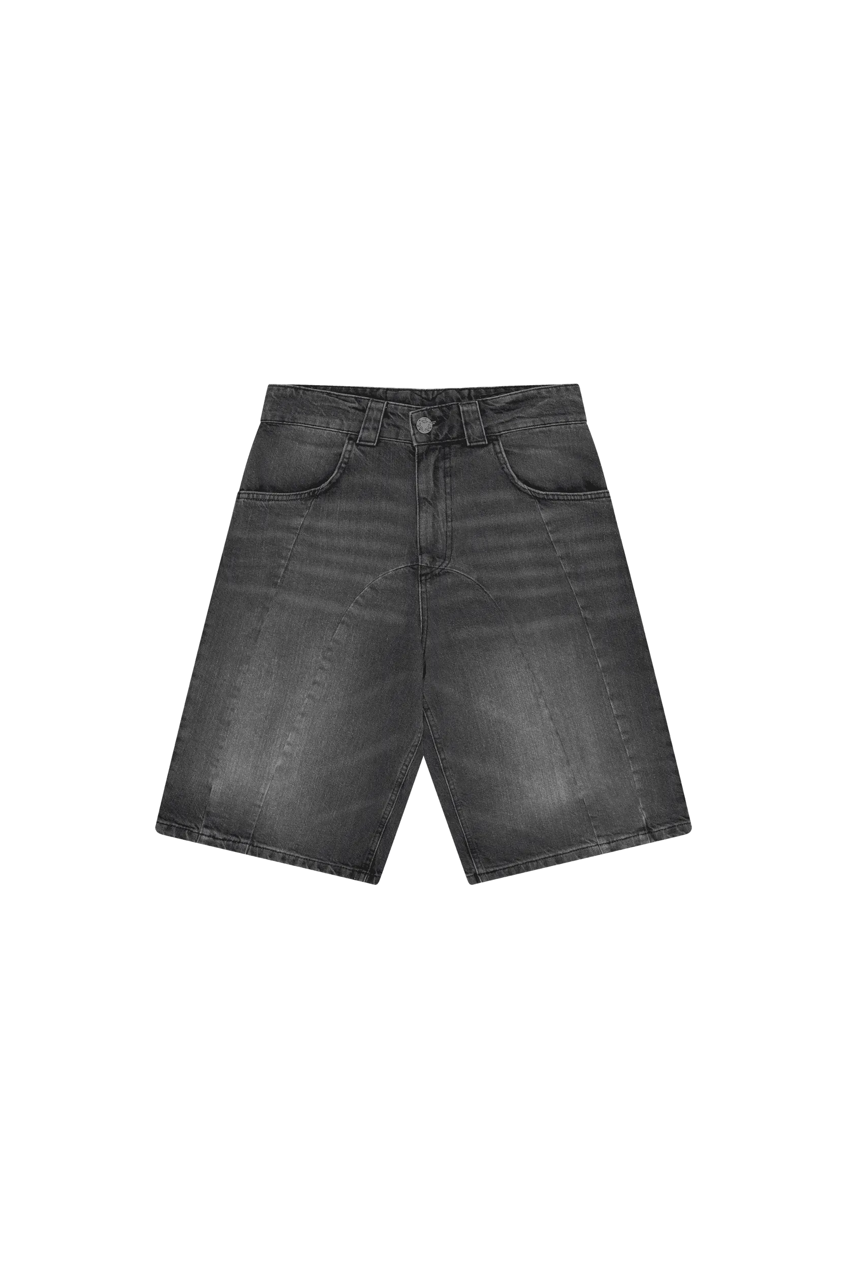 DOUBLE STITCH JORTS BLACK WASHED