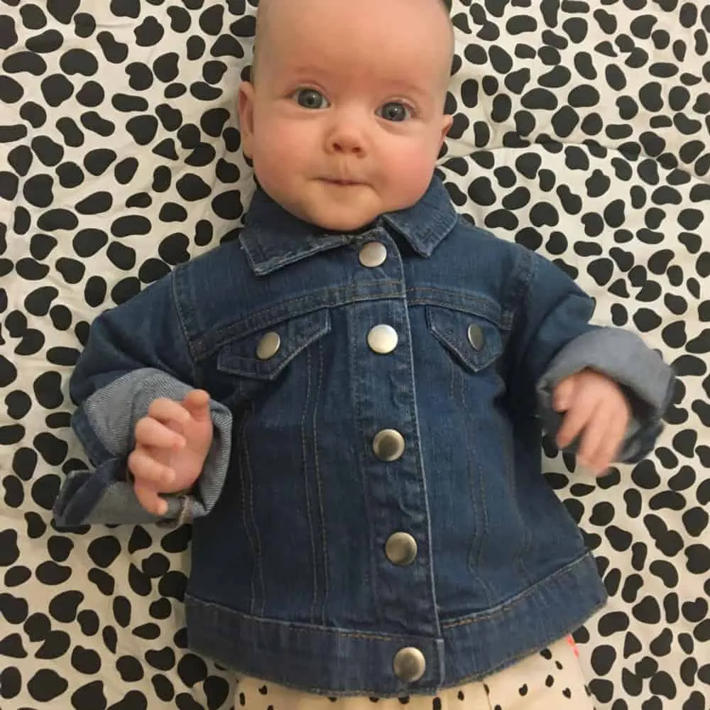 Embroidered Mother's Pride Baby Denim Jacket