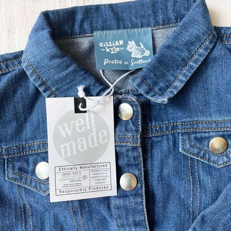Embroidered Mother's Pride Baby Denim Jacket