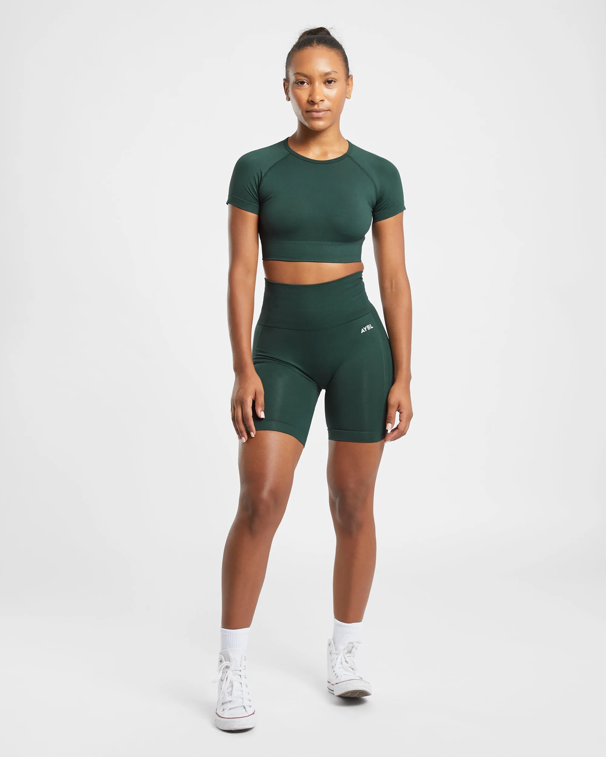 Empower Seamless Cycling Shorts - Dark Green