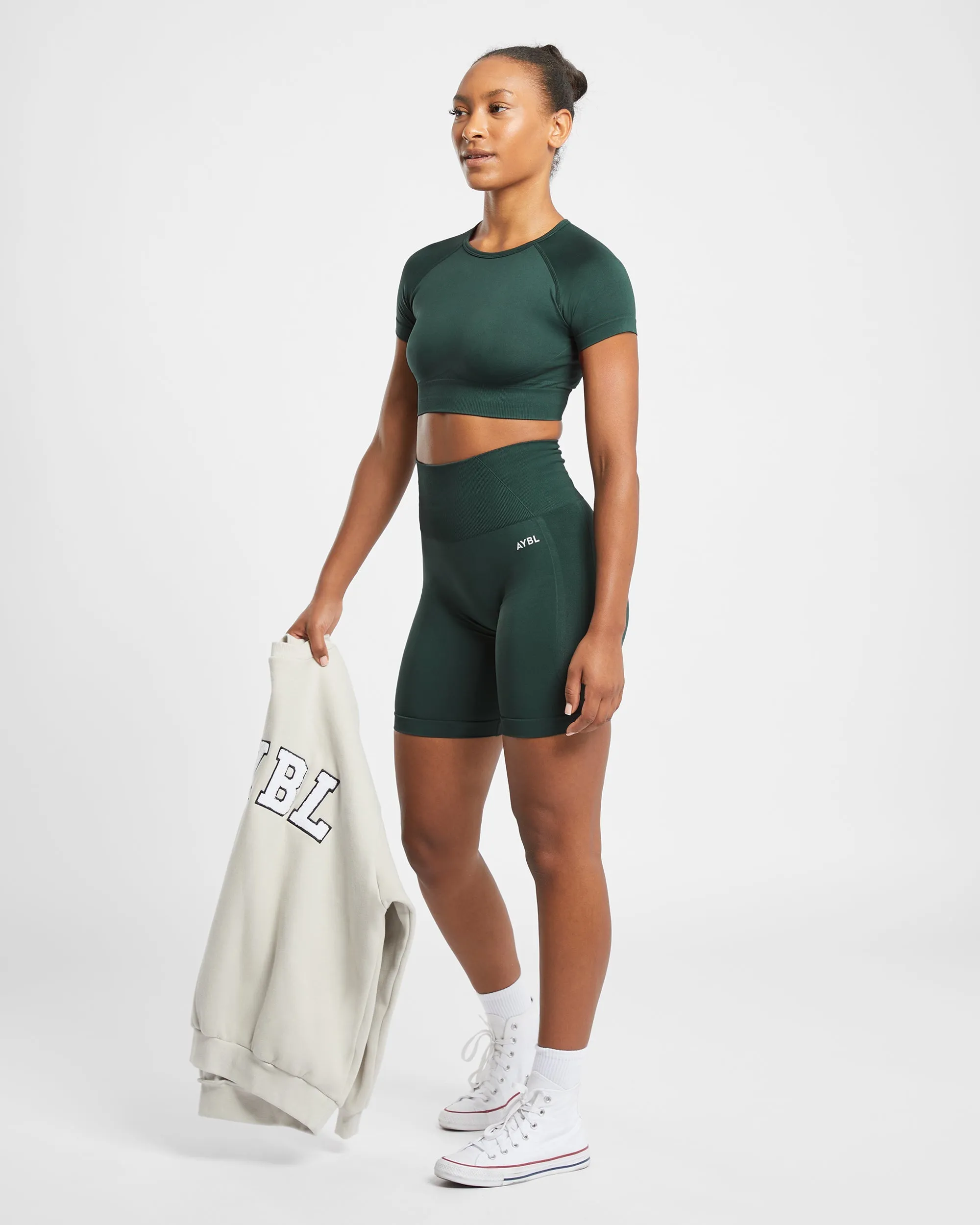 Empower Seamless Cycling Shorts - Dark Green