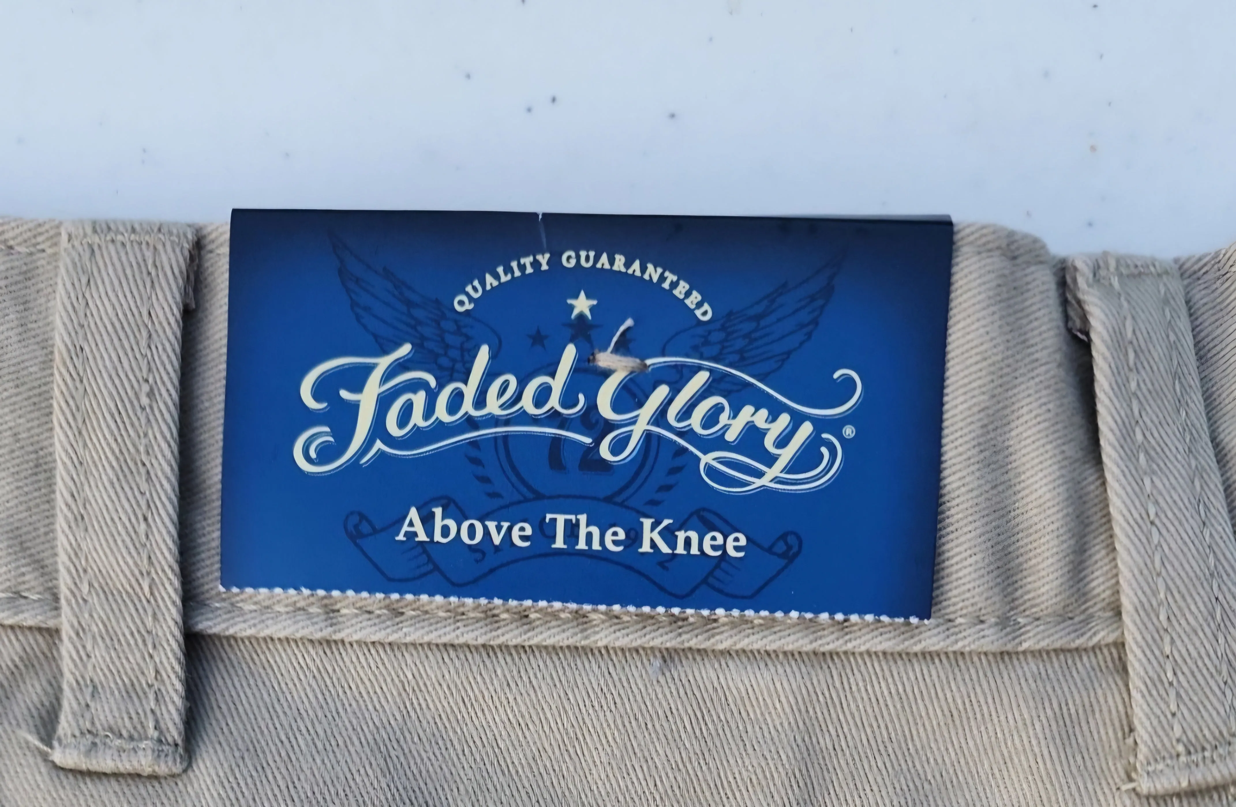Faded Glory above knee Tan Shorts 40W
