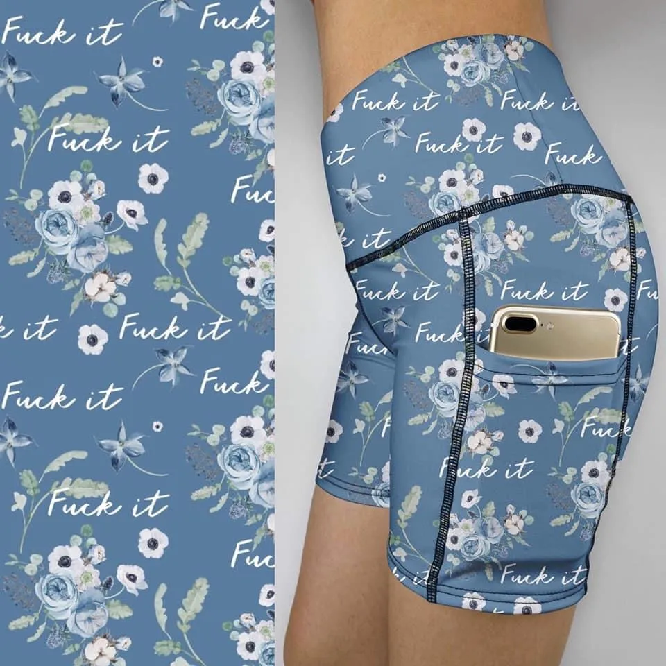Floral Potty Talk NSFW  Bike  Gym shorts  SH-13