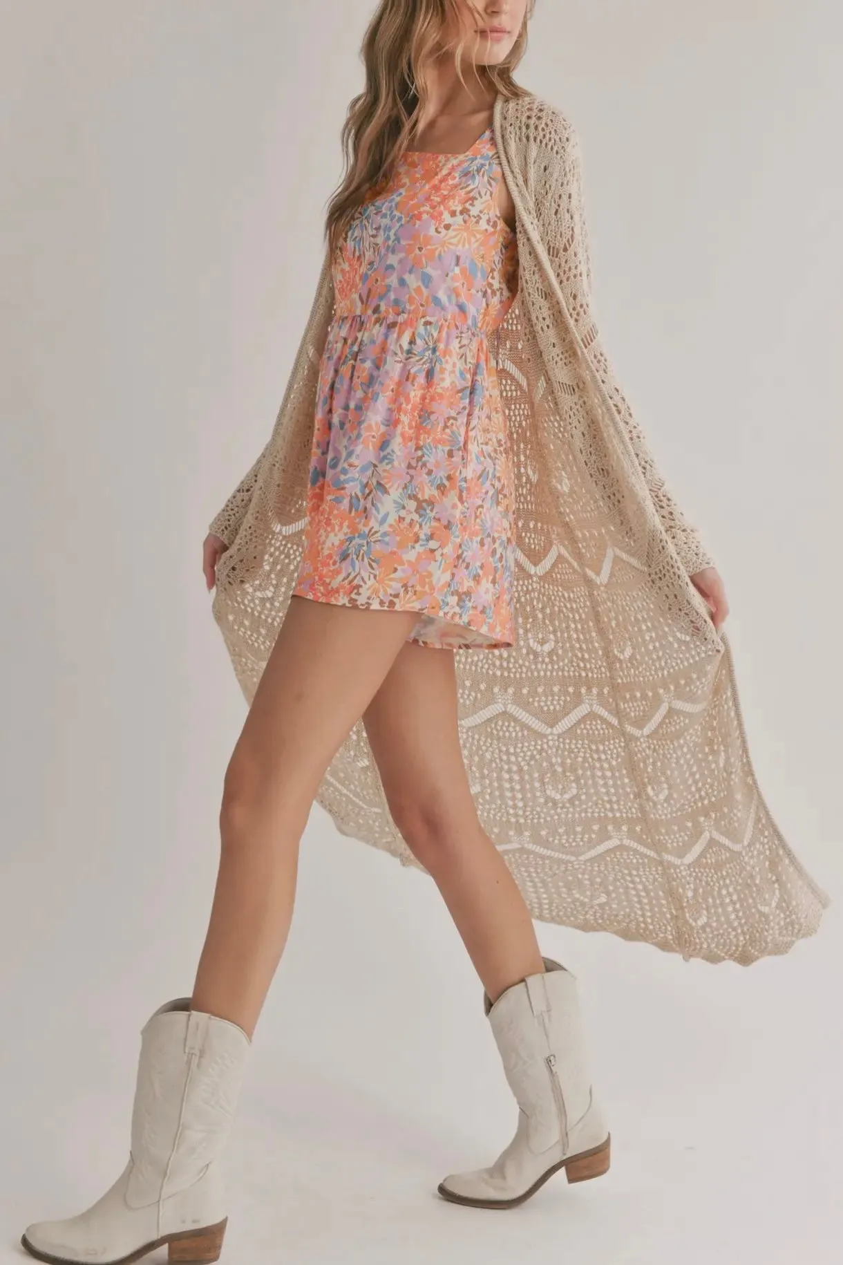 Forget-Me-Not Crochet Duster