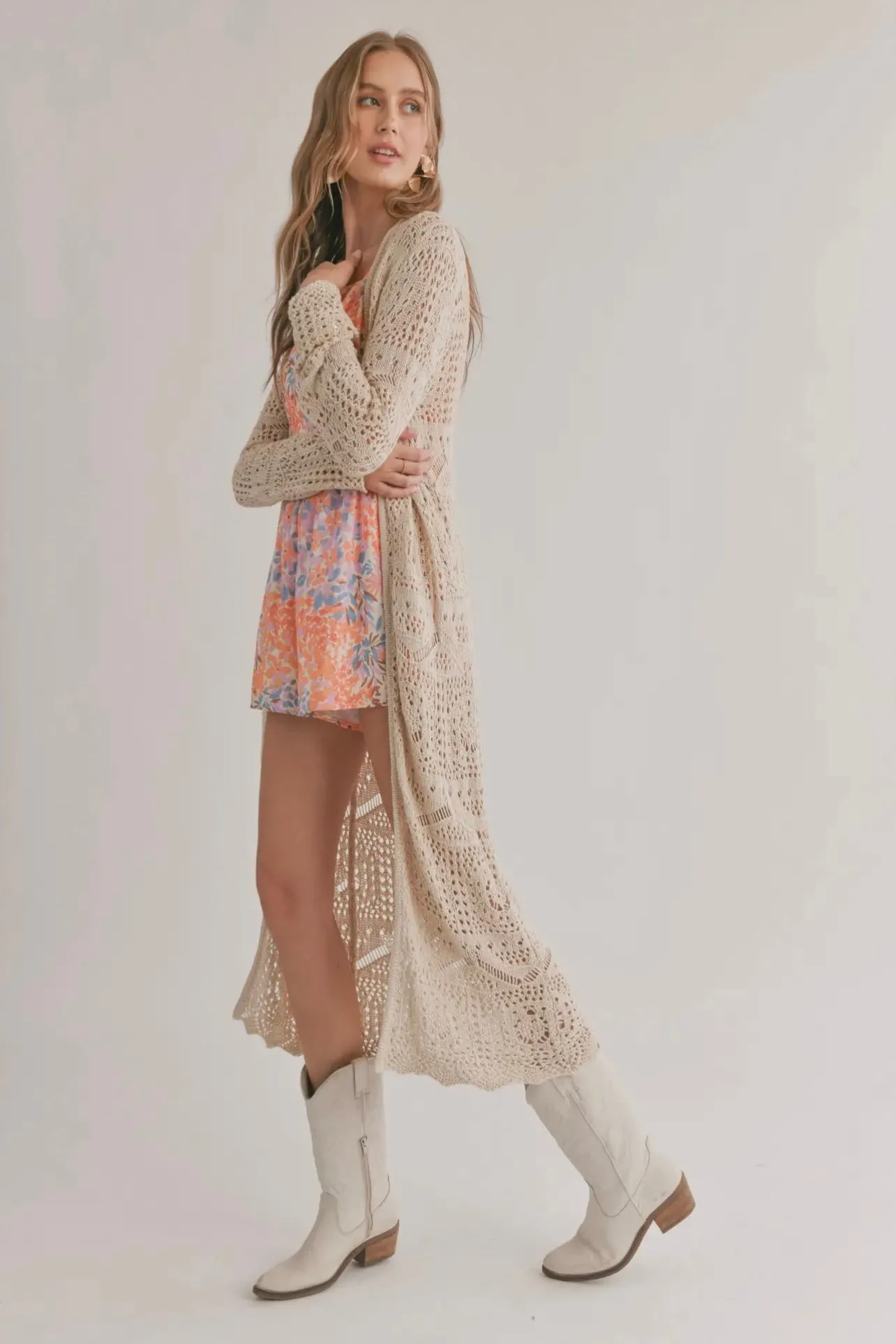 Forget-Me-Not Crochet Duster
