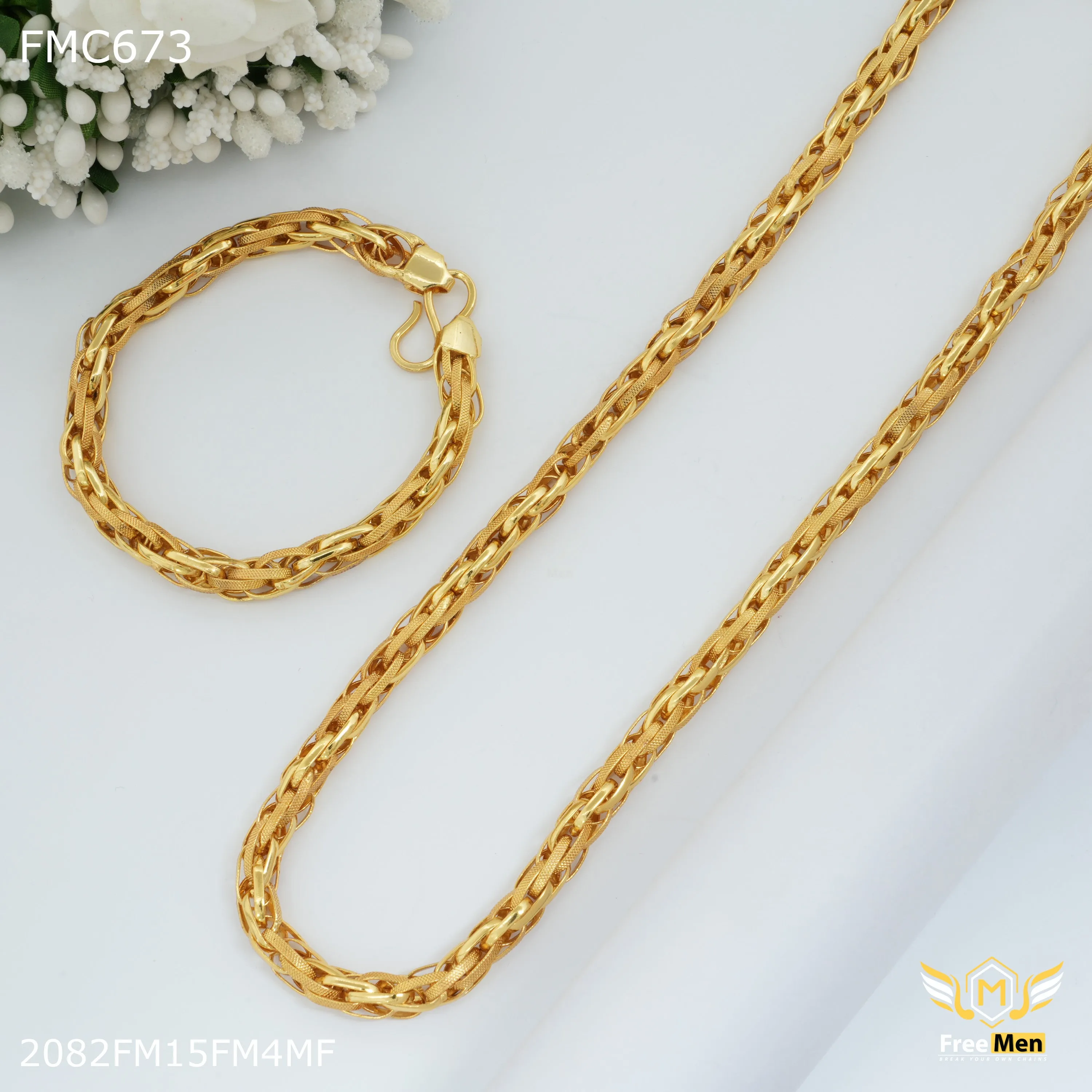Freeme Venom Combo Chain & Bracelet for Man - FMC673