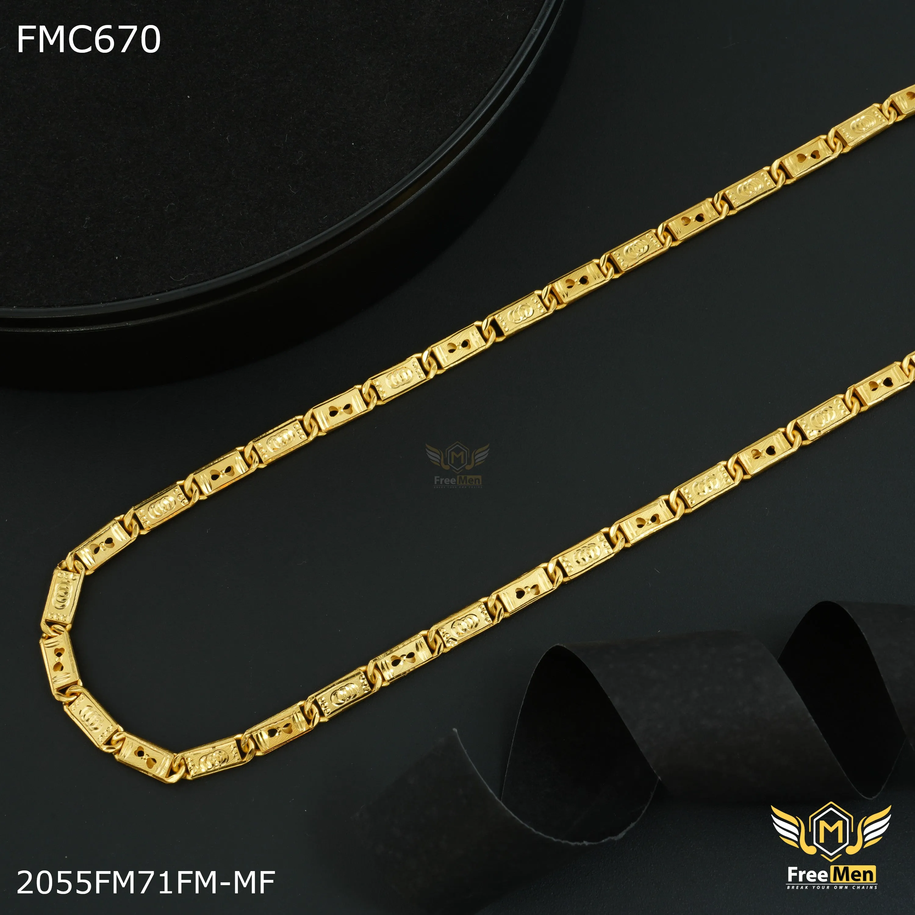 Freemen Dubble Heart Chain for Man - FMC670