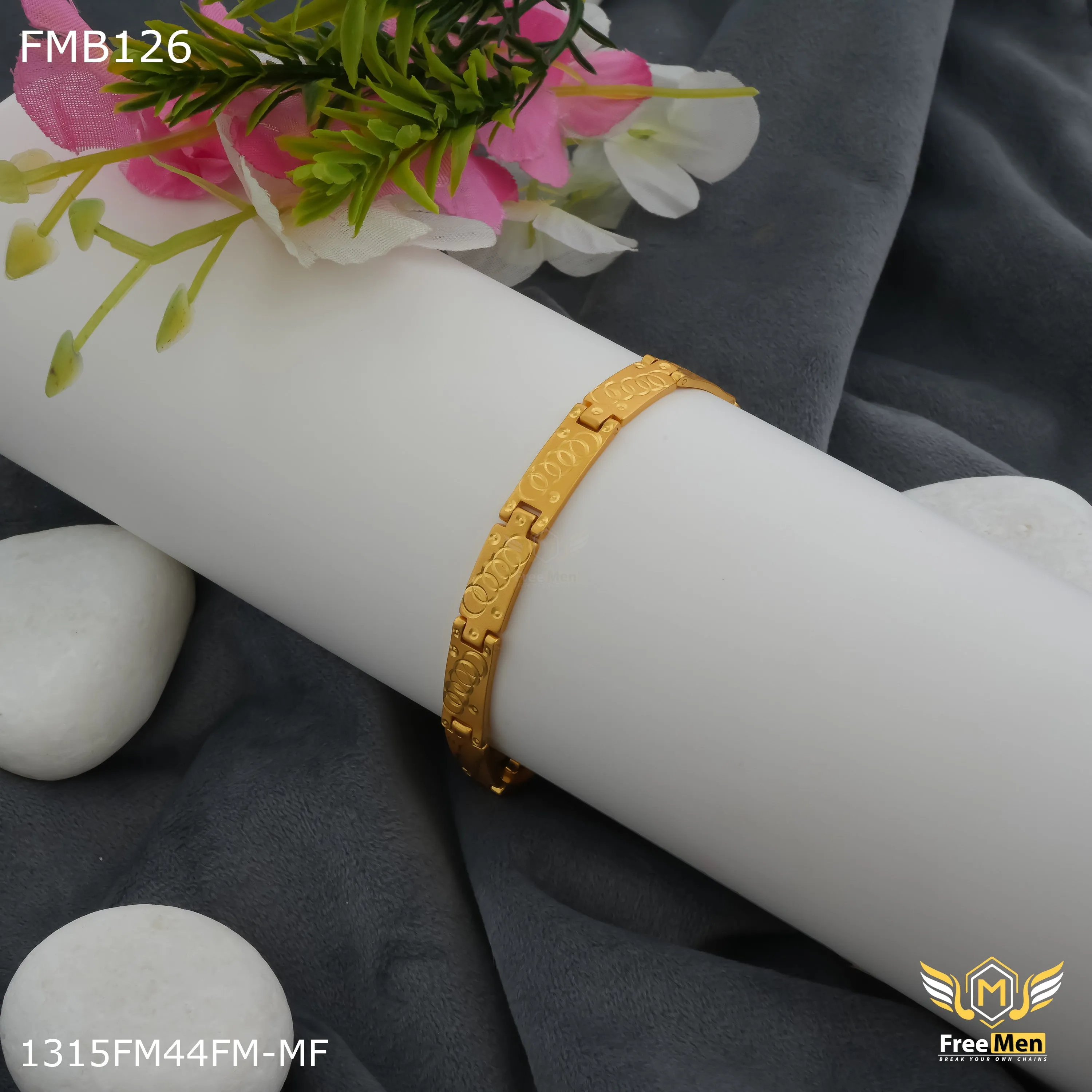 Freemen Five ring design casting IGP Bracelet for Men - FMB126