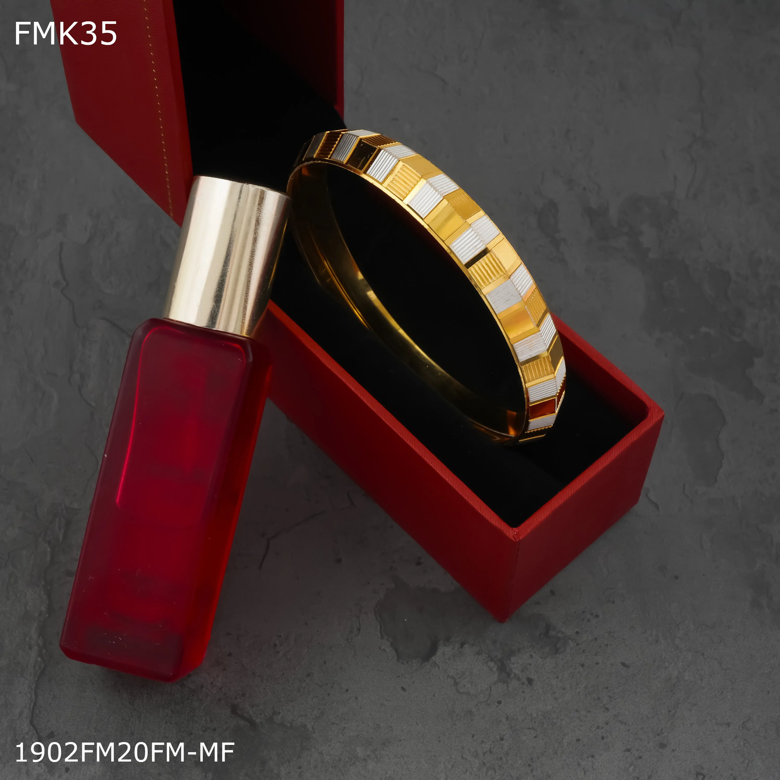 FreeMen golden and silver kada for Men FMK35