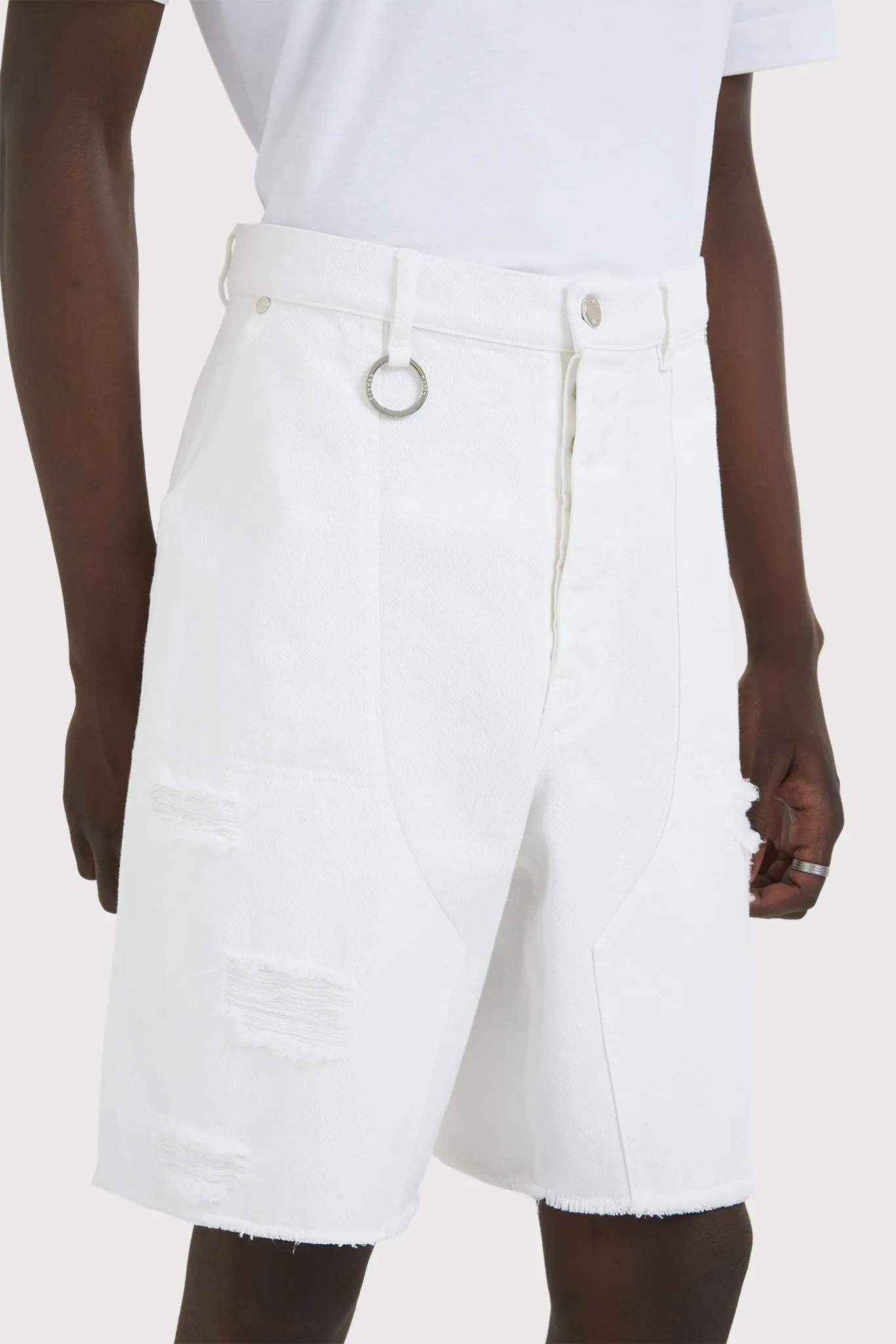 White Denim Friche Shorts - Stylish and Versatile