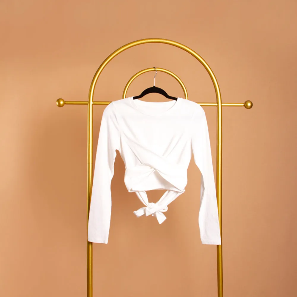 Front Cross Back Tie Top