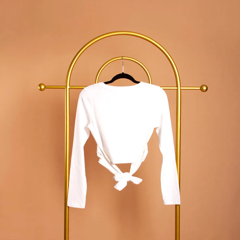 Front Cross Back Tie Top