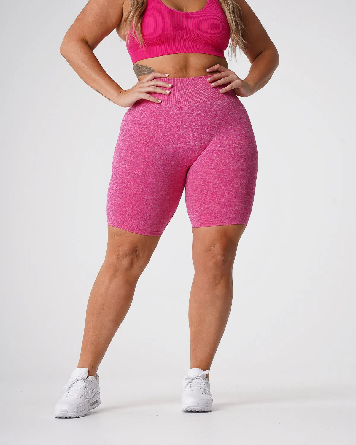 Fuchsia Scrunch Seamless Shorts